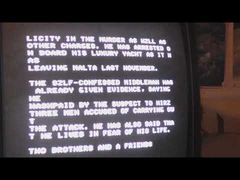 Reading RTTY news with Tono Theta 350