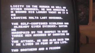Reading RTTY news with Tono Theta 350