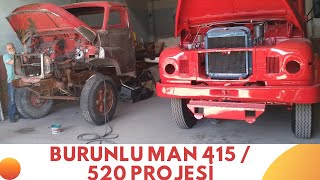 Sıfırdan Burunlu Kırmızı Man 520 Man 415 Projesi | Konya Man Fabrikası Ziyaret | Vlog