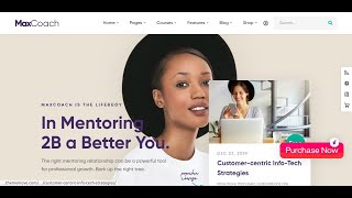 MaxCoach - Online Courses, Personal Coaching & Education WordPress Theme