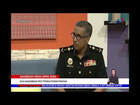 1 OKT 2021-BERITA WILAYAH-ANUGERAH MEDIA SPRM 2020- DUA KANDUNGAN RTM TERIMA PENGIKTIRAFAN