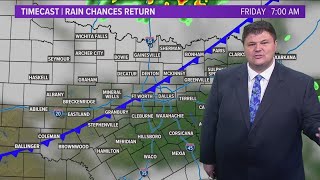 DFW Weather | Rain chances return Friday morning in 14 day forecast