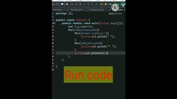 pyramid making program in java || #java #javaprogramming #python #