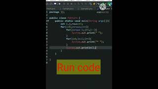 pyramid making program in java || #java #javaprogramming #python #