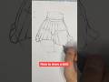 How to draw a skirt on anime girl. #shorts #art #drawing #artist #draw #anime #artwork #animeart