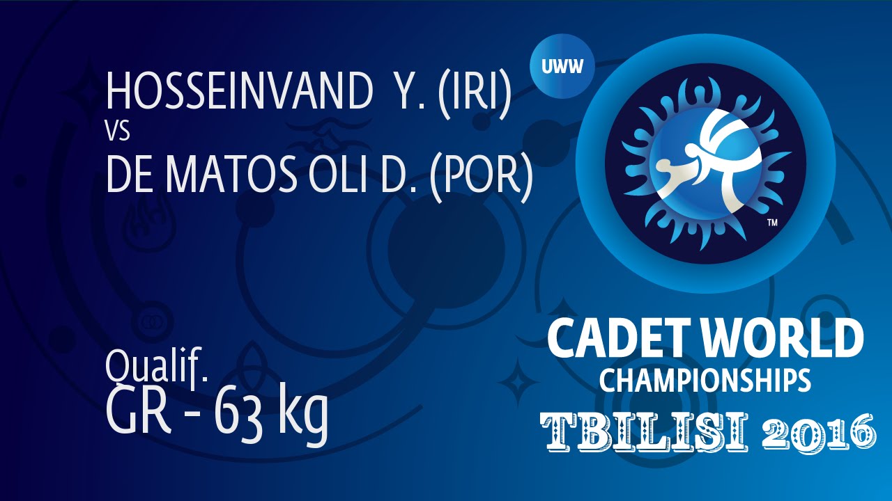 Qual. GR - 63 kg: Y. HOSSEINVAND  (IRI) df. D. DE MATOS OLI (POR), 3-0