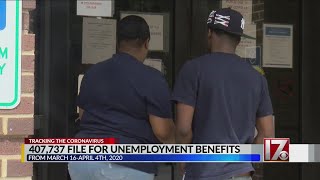 400,000+ file for unemployment in NC since COVID-19 crisis started