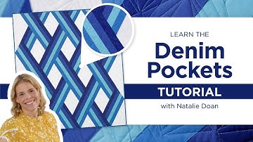 Make a Modern Quilt Using Equilateral Triangles - Denim Pocket with Natalie Doan & Jemima Flendt