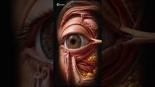 Human Eye Anatomy in 3D 👁️ | Inside the Eye Like Never Before #shorts