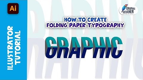 Fold Paper Effect Typography | Adobe Illustrator | Tutorial | Illustrator Tutorial