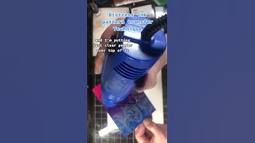 Distress Ink pattern Transfer/Lift Technique…  2 for 1 Background! #shorts #cardmaking