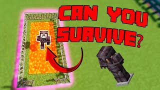NETHERITE VS LAVA | Can you survive??