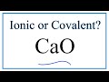 Ionic Compounds and Calcium Oxide