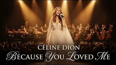 Because You Loved Me - Céline Dion | Lyric Video - AI Experience