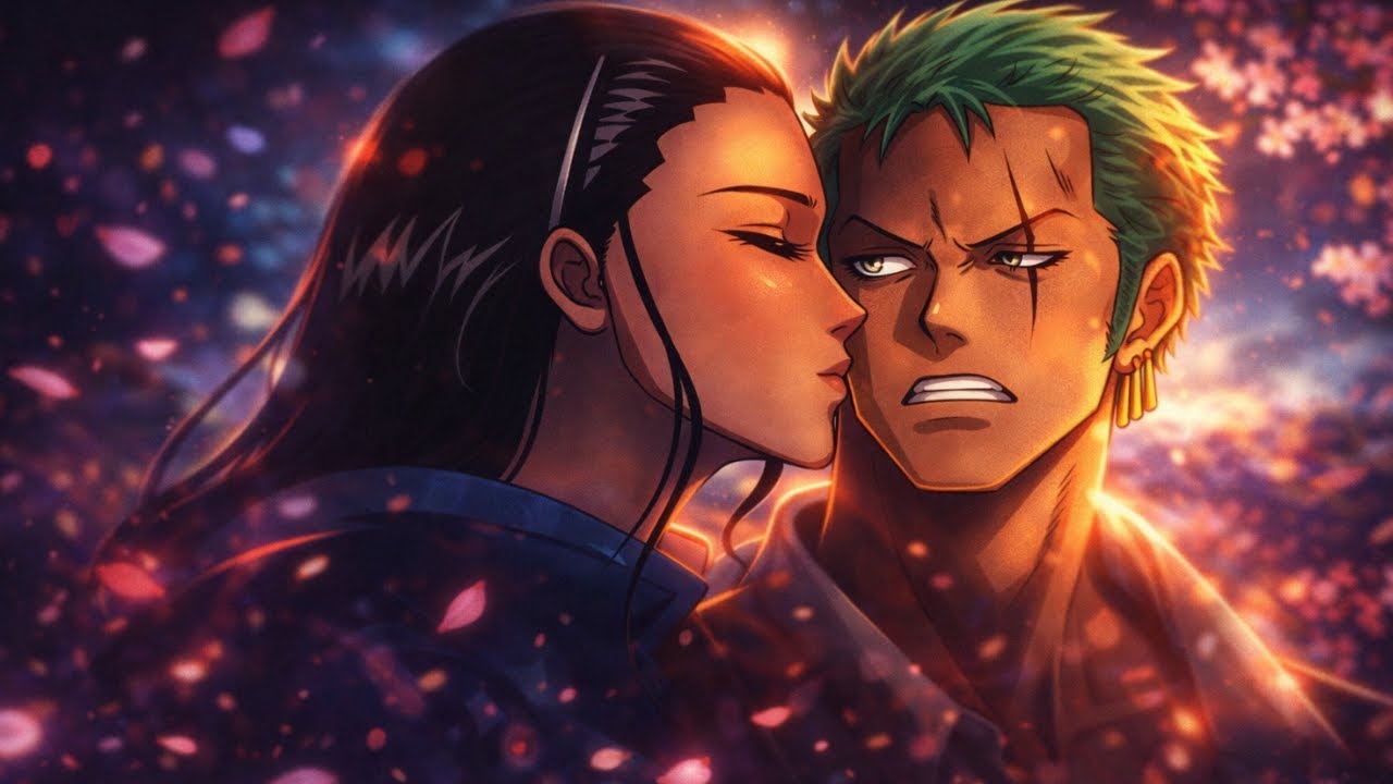 Zoro x Nico Robin – Espadas & Flores 🌸⚔️ | Trap Romântico One Piece