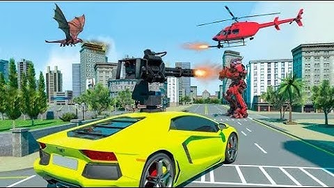Dragon Robot Car Transform Simulator Part-3 | Amazing Robot Car Android GamePlay | By Game Crazy