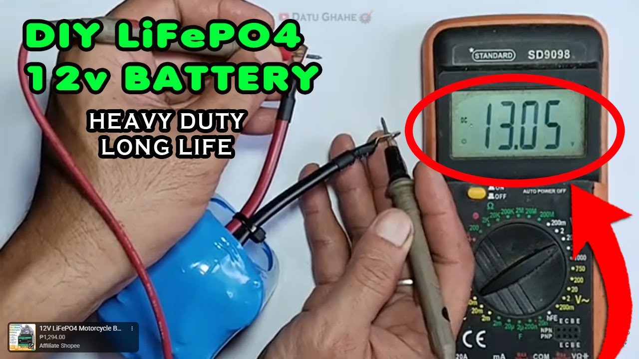 How to Build LiFePO4 Battery 12V for Motorcycle | Heavy Duty & Long Lasting 