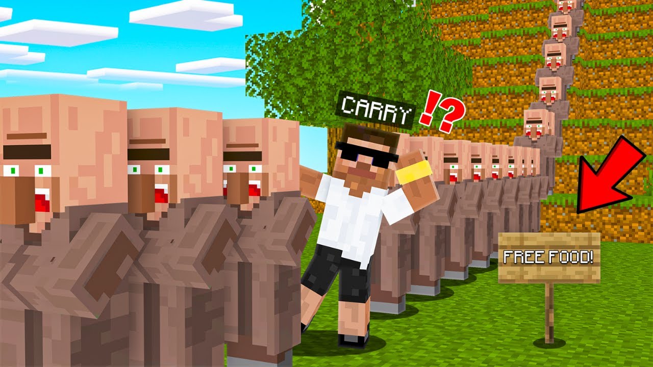 I Got Stuck in a Long Villager Queue in Minecraft..