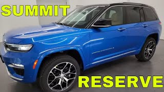 2024 JEEP GRAND CHEROKEE SUMMIT RESERVE HYDRO BLUE ADVANCED PROTECH IV 4K WALKAROUND 24J116 SOLD!