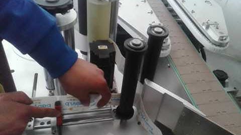 how to adjust label sensor for automatic labeling machines flat bottles labeller