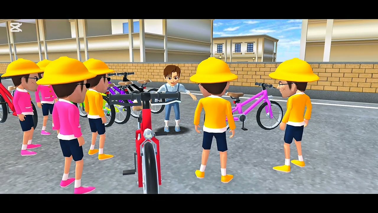 Anak Kecil Bersepeda 🚲 | Perkelahian di Sekolah & Aksi Polisi di Sakura School Simulator#gaming 