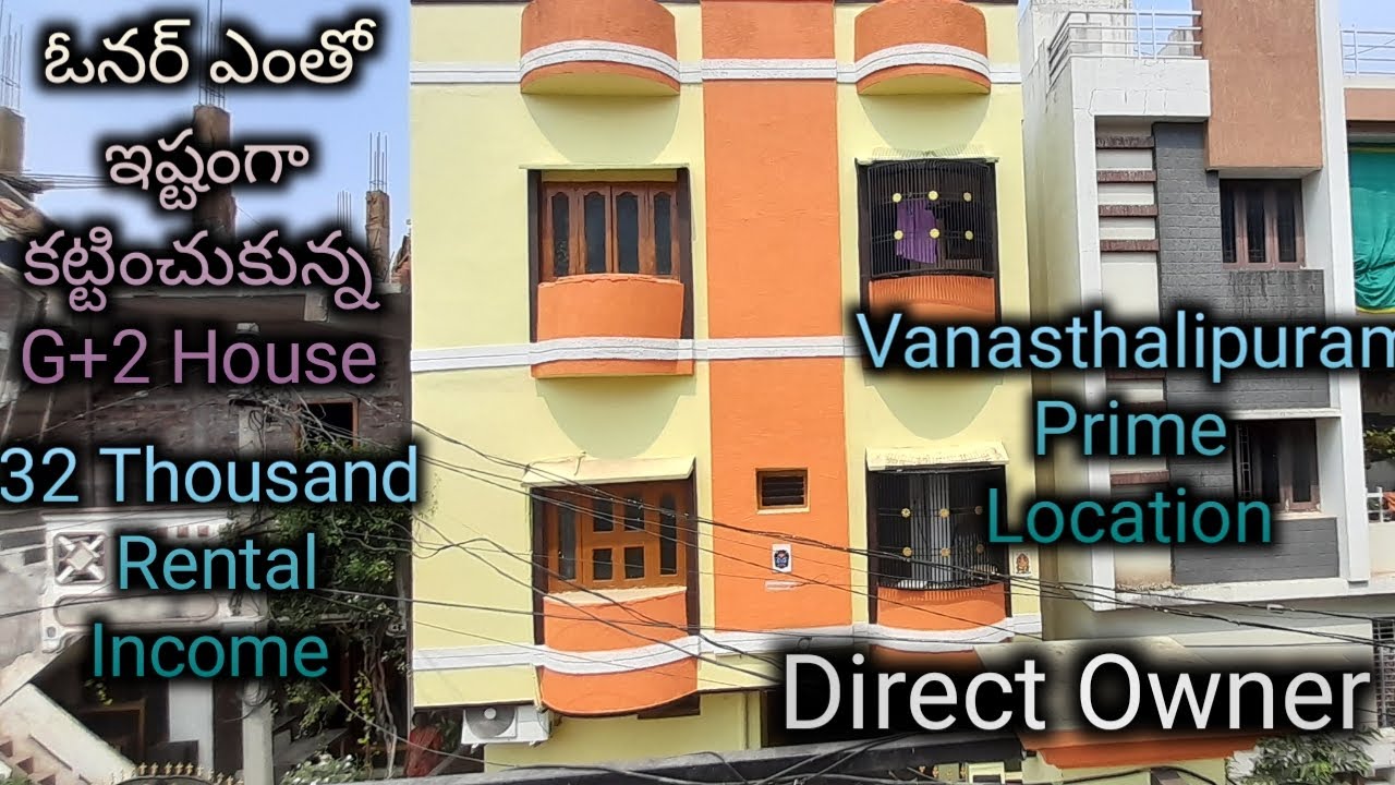 Beautiful G+2 Independent House For Sale 32 K Rents