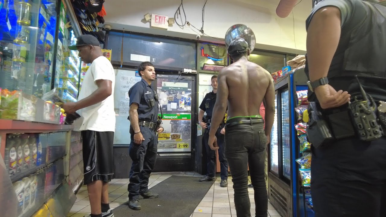 DRAMA INSIDE DETROIT'S EAST SIDE GAS STATION / ON 8 MILE RD