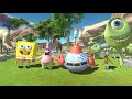 SpongeBob and Dinosaurs Escape from Green Monster - Animal Revolt Battle Simulator