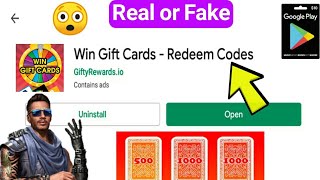Win Gift Cards - Redeem Codes Real or Fake | Gifty - Free Gift Cards screenshot 5