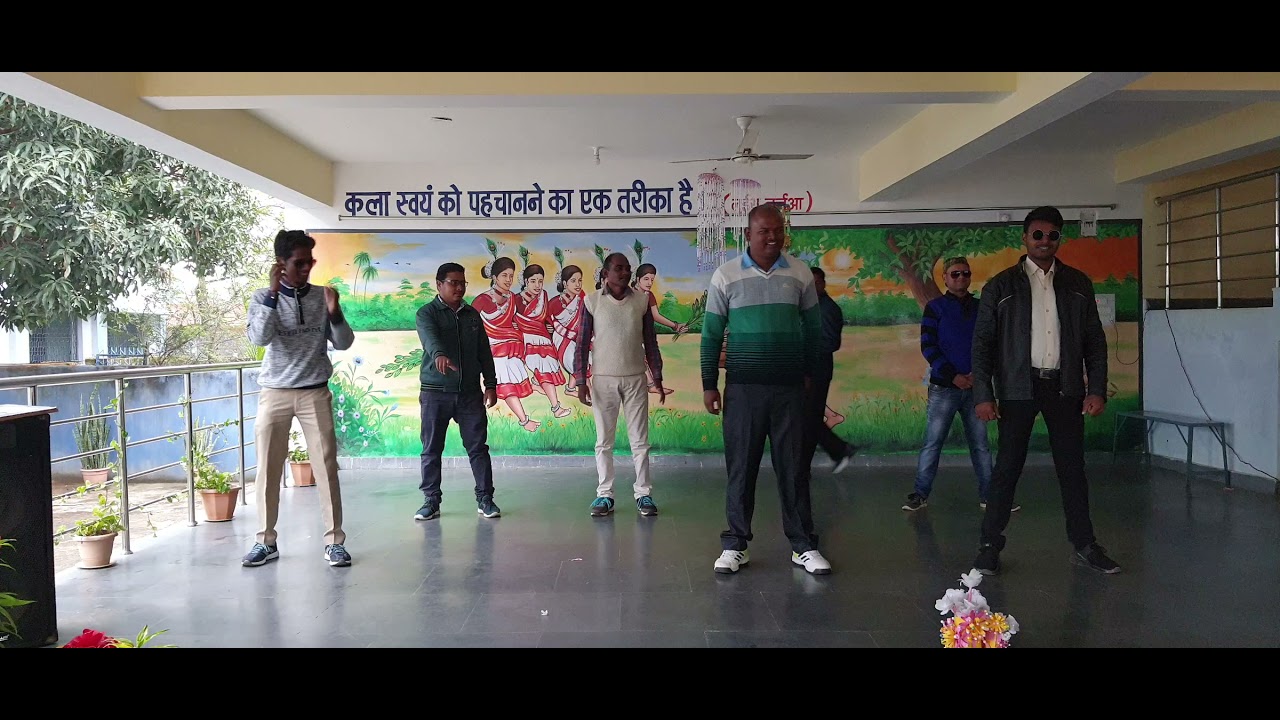 children's day celebration dance with teacher's ambika mission hss birnibera ambikapur