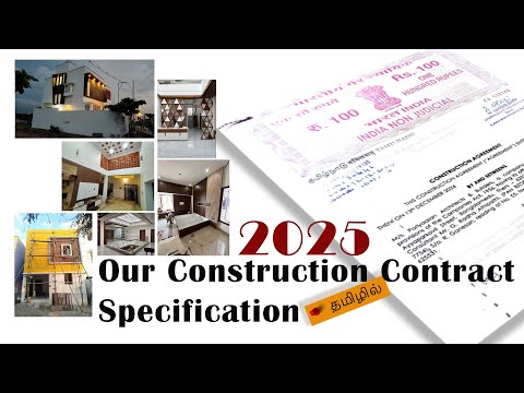 Our Construction Contract Agreement Specifications 2025 | Poriyaalan Architects | Construction Tips