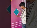 Maskin teyip wall design painting 🏡#wallpaiting #homedecor