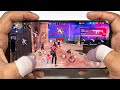iphone 14 pro max Gaming Phone 1 vs 4 free fire gameplay with 3 finger claw handcam