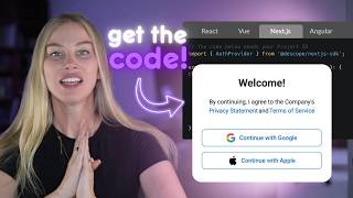 [Code with Ania Kubów] How to add Auth to any app (Super Simple!)