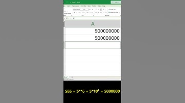 Excel 5E6 = 5,000,000? Learn All the Ways to Write 5 Million in Excel, Math & Scientific Notation!