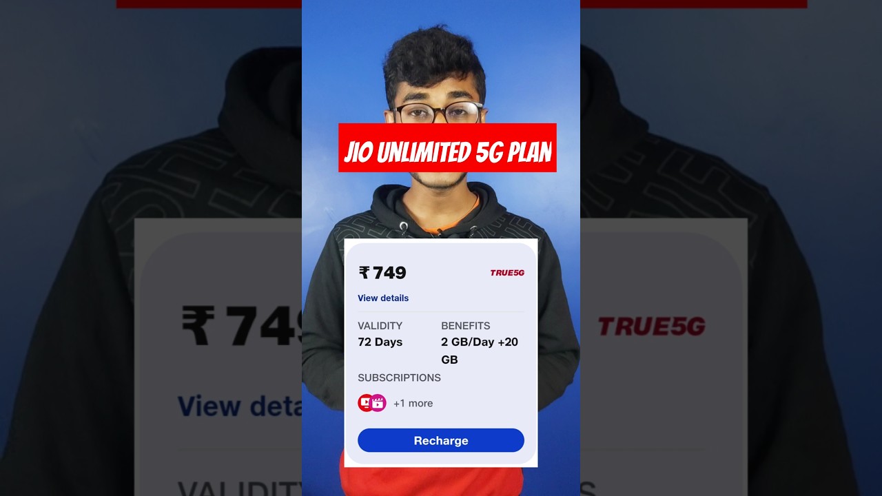 Jio Unlimited 5G Recharge Plan Rs.749 