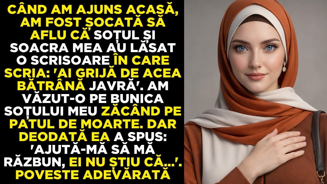 „Ajută-mă să mă răzbun”, mi-a spus bunica paralizată a soțului meu… nu bănuiam adevărul