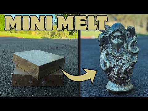 Ninja Casting - 113KG Free Brass Pickup - ASMR Metal Melting - BigStackD Brass Casting