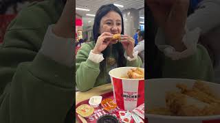 KFC Extra Cheese Fried Chicken ? food viralvideo mukbang eating