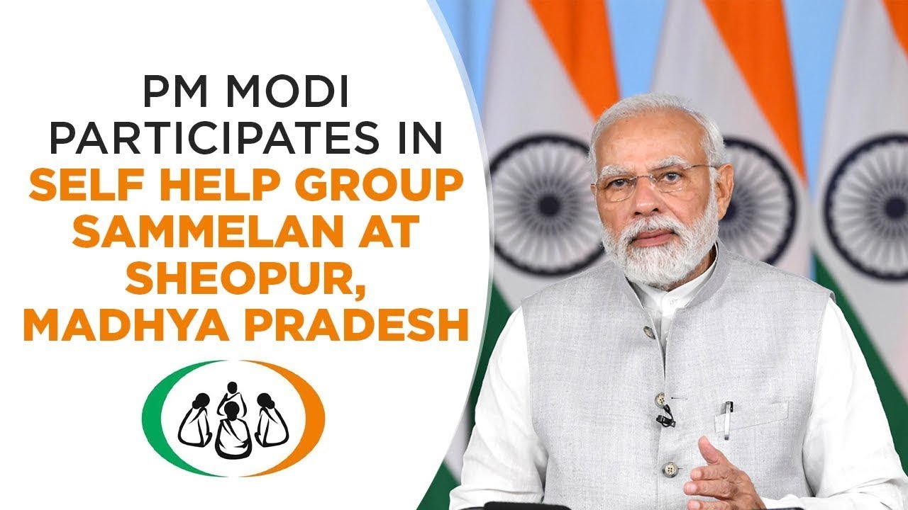 pm-modi-participates-in-self-help-group-sammelan-at-sheopur-madhya