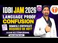 IDBI JAM 2026 Language Proof Confusion | Domicile Certificate Required or Not? | By Aditya Sir