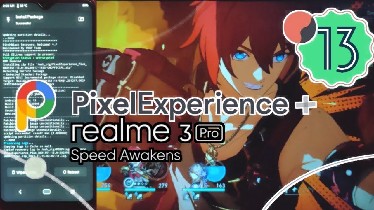 Pixel Experience Plus 13 di Realme 3 Pro || Install Custom Rom Android ...