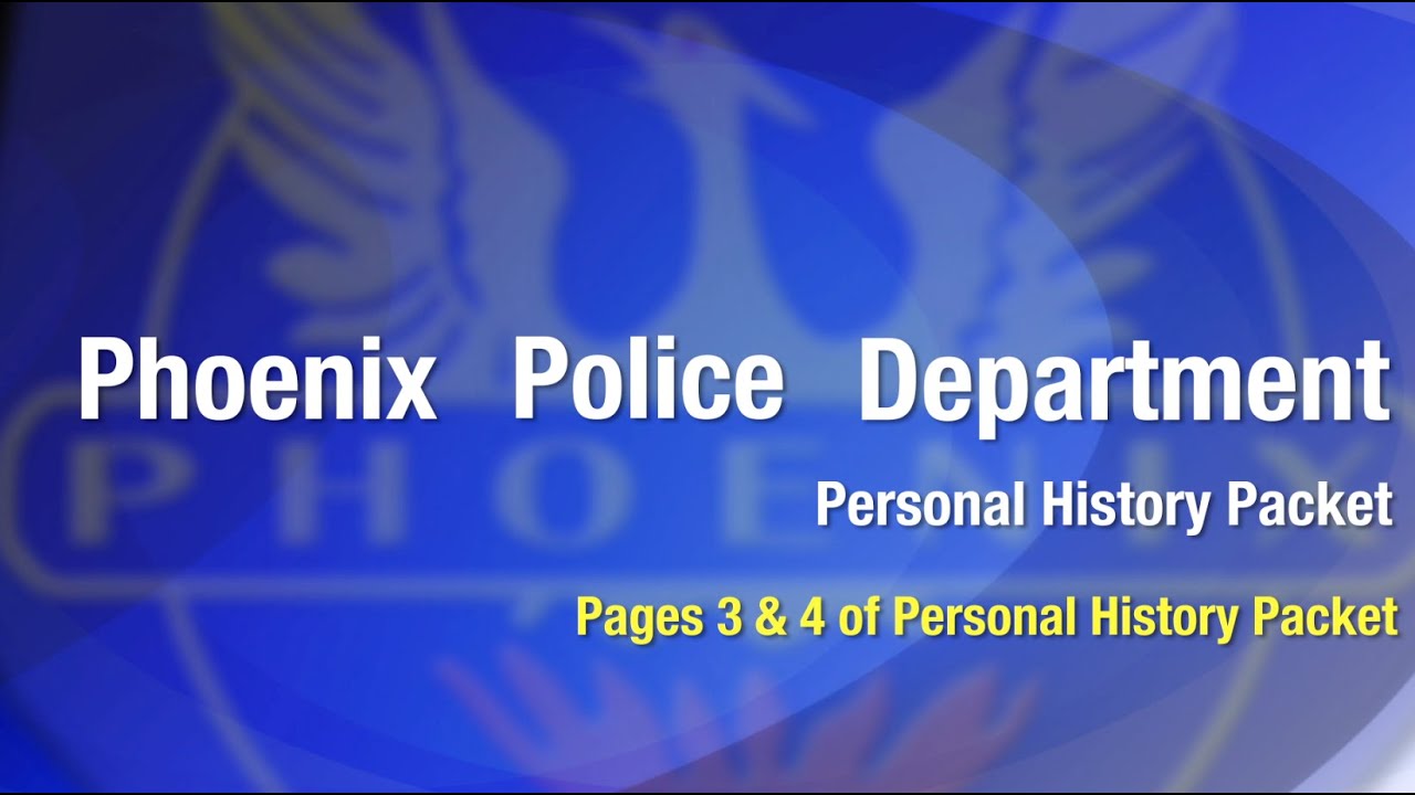 Personal History Packet - Page 3 &amp; 4 - YouTube