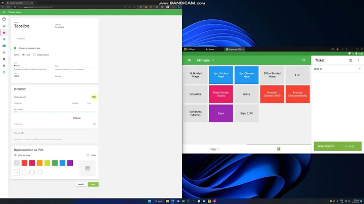 How to create Composite Item or Product with ingredients auto deduct - Loyverse