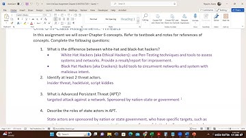 CIS27 Unit 6 Lecture: Threats, APT, Malware and Social Engineering