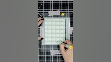 Plaid Stencil with Markers #handmadecard #cardtutorial #cardmakingideas