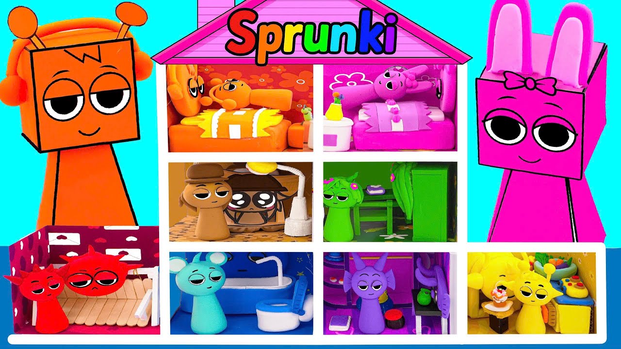 Paper DIY💖 Unboxing INCREDIBOX Blind Box, How to make Color House ASMR