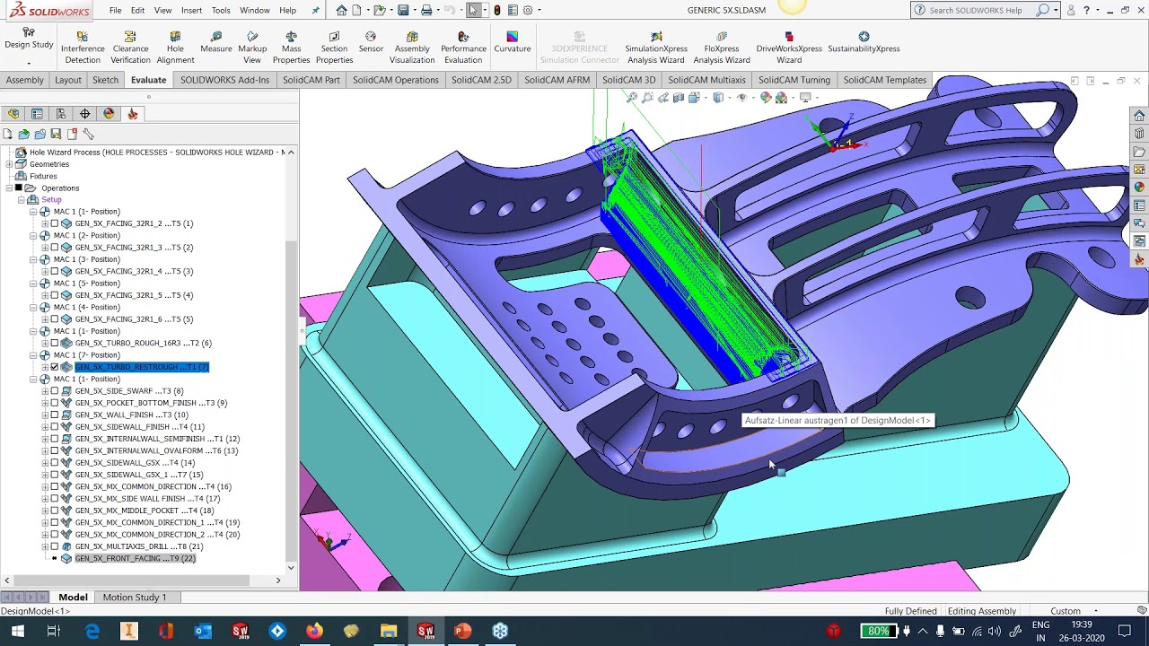 What's New SolidCAM 2020 - Simultaneous 5 Axis - Part 5