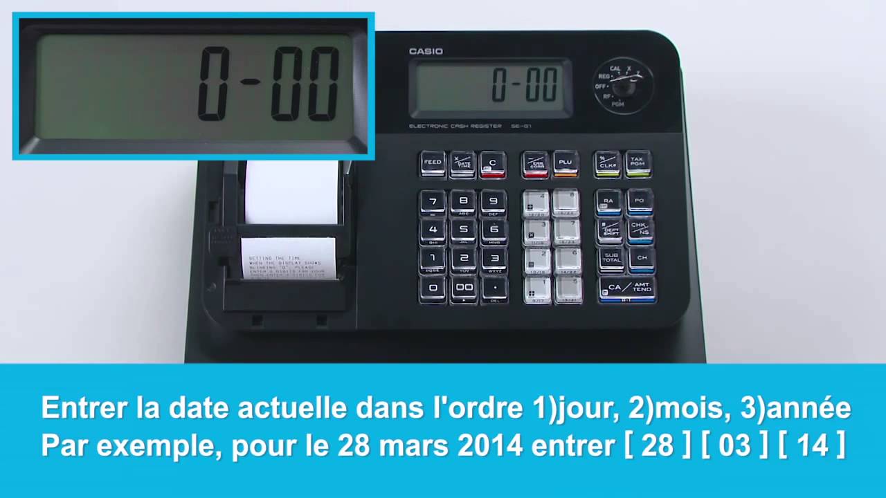 Mode d'emploi de la caisse enregistreuse SEG1 de Casio - YouTube