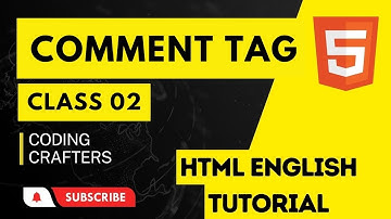 Comment Tag  html 5 tutorial in English   Class  02  #viral #coding